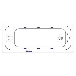 Гидромассажная ванна WHITECROSS Vibe 0105.170070.100.SMARTNANO.CR 170x70 см Smart Nano хром