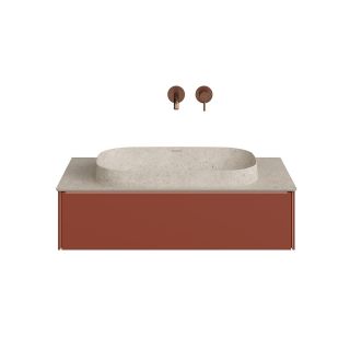 Тумба под раковину Kerama Marazzi Magica MA.90.1\VR.M 90 см венецианский красный матовый