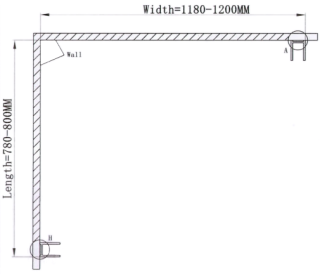 Душевой уголок Cerutti SPA MARBELLA120B-L 120x80см чёрный
