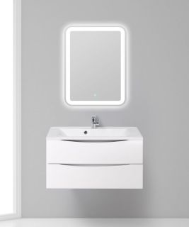 Тумба под раковину BelBagno подвесная 90x53см Bianco Lucido MARINO-900-2C-SO-BL-P