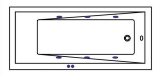 Гидромассажная ванна Whitecross Wave 0101.150070.100.SOFT.BR 150x70см Soft бронза