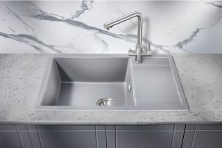 Мойка для кухни Milacio Navarra 78 Cuarzo MC.77053 серый металлик