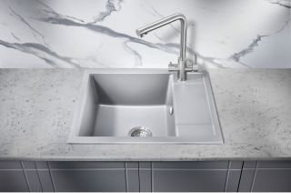 Мойка для кухни Milacio Navarra 60 Cuarzo MC.77073 серый металлик