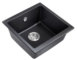 Мойка для кухни Milacio Leon 45 Cuarzo MC.77091 чёрный матовый