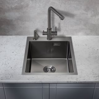 Мойка для кухни Milacio Denia 41 Steel MC.77469 воронёная сталь