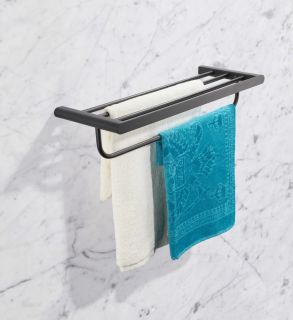 Полка для полотенец Milacio Ultra MCU.965.MB чёрный матовый