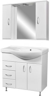 Тумба под раковину Stella Polar Концепт 80см белый SP-00000129