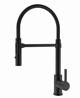 Смеситель для кухни Rose R133H чёрный матовый