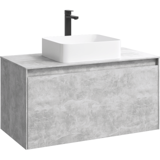 Подвесная тумба под раковину Aqwella Mobi MOB0110BS+MOB0710BS 100 см