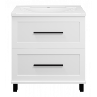 Напольная тумба под раковину Misty Модерн 80 см П-Мод07080-011Пр белый