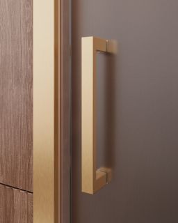 Душевая дверь CEZARES MOLVENO-BF-1-120-C-BORO-IV брашированное золото