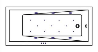 Гидромассажная ванна Whitecross Wave Slim 0111.160080.100.RELAX.GL 160x80см Relax золото