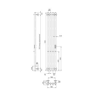 Полотенцесушитель электрический Indigo Style LSE120-18BRRt 120x18 см чёрный муар