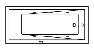 Гидромассажная ванна Whitecross Wave 0101.150070.100.SOFT.GL 150x70см Soft золото