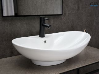 Раковина Gid N9004 51205 накладная белая 65x43.5x20