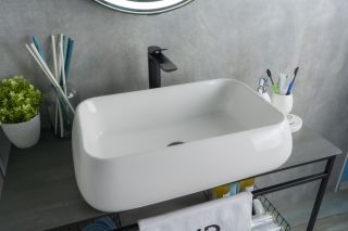 Раковина Gid N9239 51134 накладная белая 60x40x15