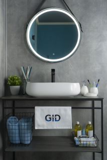 Раковина Gid N9243 51135 накладная белая 56x42x14