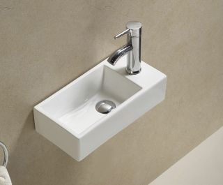 Раковина Gid N9270L 61127L подвесная белая 40.5x20.5x10.5