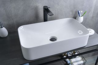 Раковина Gid N9596 51199 накладная белая 61x35x13