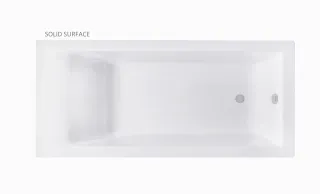 Ванна из искусственного камня Astra-Form Нейт 01010056 180x80 см белый матовый