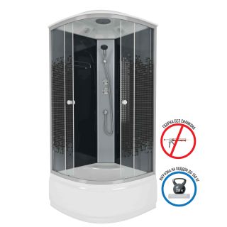 Душевая кабина Niagara NG-7507-14BLACK 80х80х215