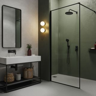 Встраиваемый смеситель с двумя выходами IDDIS Ray RAYBL00i67 чёрный матовый