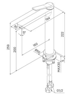 Смеситель для раковины IDDIS Parker PARSB01i01 хром