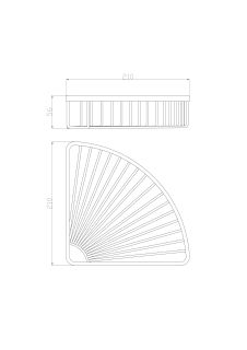 Полка для ванной Wonzon & Woghand WW-4118 хром