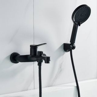 Смеситель для ванны с душем Shevanik S6202H черный