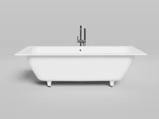 Ванна из искусственного камня Salini Orlanda Axis Kit S-Sense 103311M 190x80см белый матовый