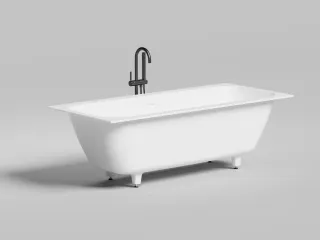 Ванна из искусственного камня Salini Orlanda Axis Kit S-Stone 103322MRH 180x80см RAL снаружи