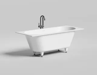 Ванна из искусственного камня Salini Ornella Axis Kit S-Sense 104713MRH 170x70см RAL снаружи