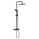 Душевая система с термостатом Knotlor SS-24/BL, черный