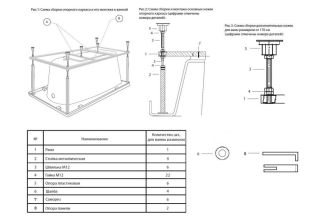Каркас Koller Pool для прямоугольных акриловых ванн универсальный CR180x80
