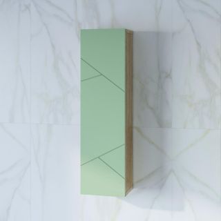 Шкаф навесной с дверью Бриклаер Кристалл 4627125416989 20 см фисташковый