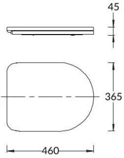 Сиденье для унитаза Kerama Marazzi Pompei PO.seat.01\BLK Soft close + Clip up чёрный