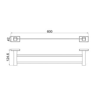Полотенцедержатель Gappo G0709-3 золото
