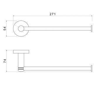 Полотенцедержатель Timo Saona 13051/00 хром
