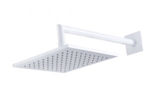 Верхний душ квадратный с изливом, белый матовый Cezares PORTA-TDDQ-BIO