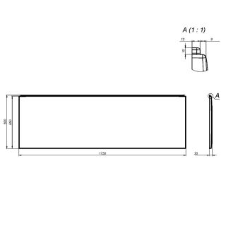 Панель фронтальная для ванны Am.Pm X-Joy W94A-175-075W-P 175 см белый