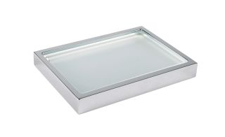 Мыльница настольная, матовое стекло, золото Cezares PRIZMA-SODP-03/24