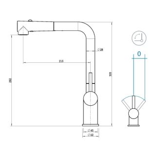 Смеситель для кухни Grandex Aqua Integra-SP 9020491 золото