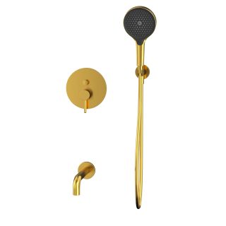 Система для ванны скрытого монтажа WHITECROSS Y YSET06TOPGLB брашированное золото