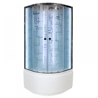 Душевая кабина Deto EM4580 N LED с гм. 80х80х208 см