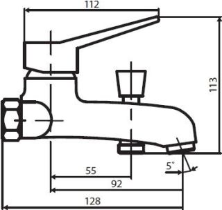 Смеситель для ванны/душа Dorff Ultra D2010000