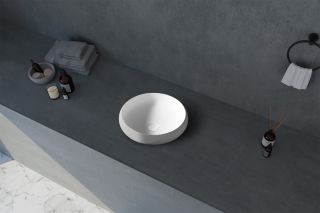 Раковина ABBER Stein AS2613 40см белый матовый