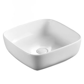 Раковина накладная Azario 40х40х14 фаянс (AZ41016)