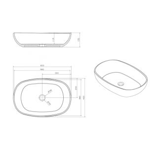 Раковина ABBER Kristall AT2805Emerald 60см зелёный