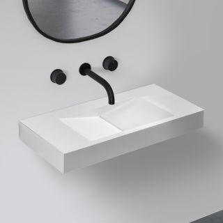 Подвесная раковина ABBER Stein AS2641 100см белый матовый