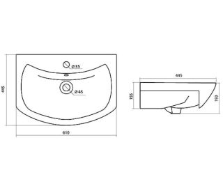 Мебельная раковина Santek Балтика 1WH110246 60см белый